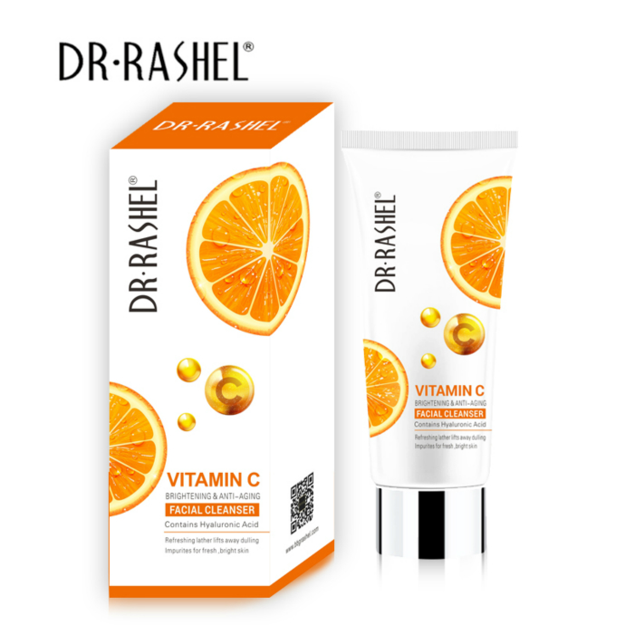 DR RASHEL Brightening Anti Aging Refreshing Face Wash Hyaluronic Acid Vitamin C Facial Cleanser(MOS)