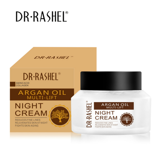 DR RASHEL Amino Acid Collagen Reduce Fine Lines Anti Wrinkle Whitening Cream Argan Oil Face Night Cream (MOS)(CARGO)