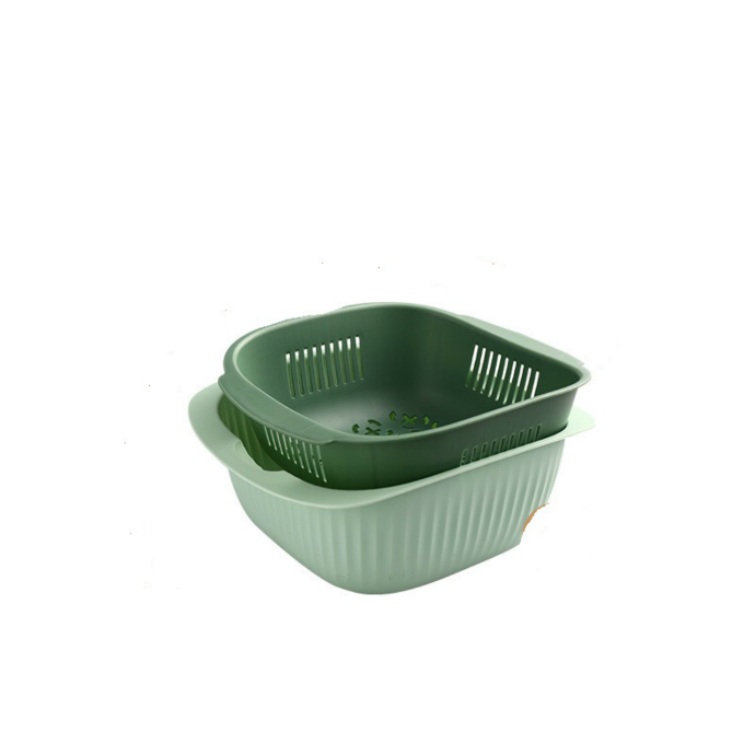 Tow-Layer Basket (GREEN-LIGHT BLUE)(Small Size)
