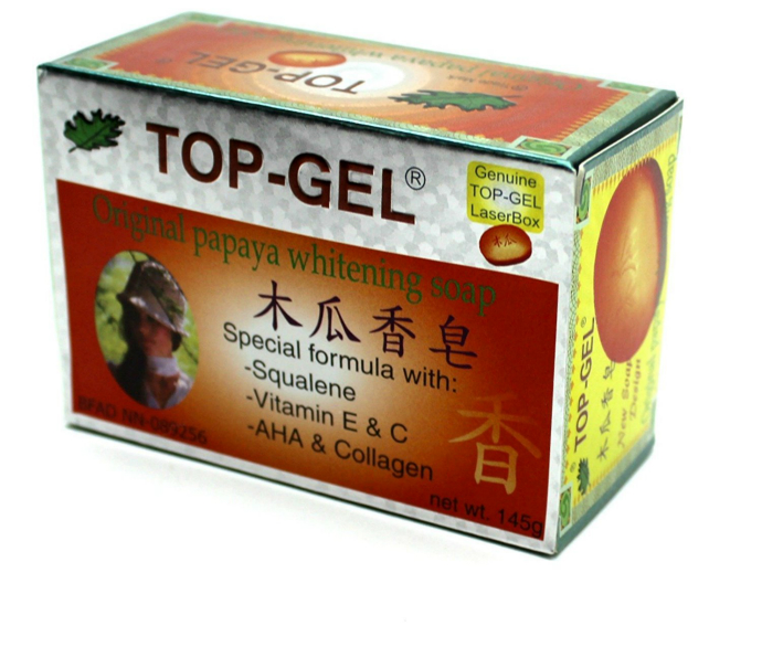 Top-Gel Original Papaya Whitening Soap 145g (MA)