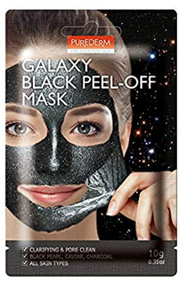 PUREDERM GALAXY BLACK PEEL-OFF MASK  for all skin tipes(MOS)