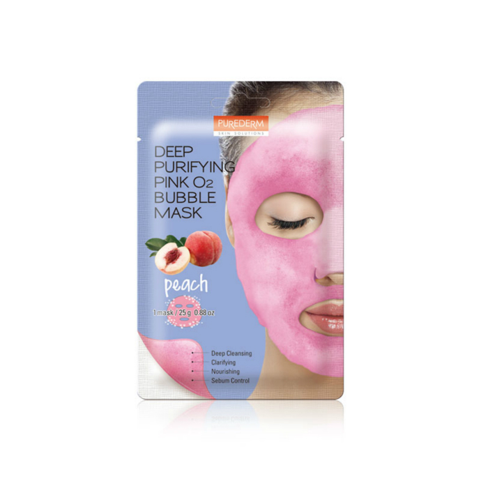 PUREDERM DEEP PURIFYING PINK O2 BUBBLE MASK(25g)(MOS)