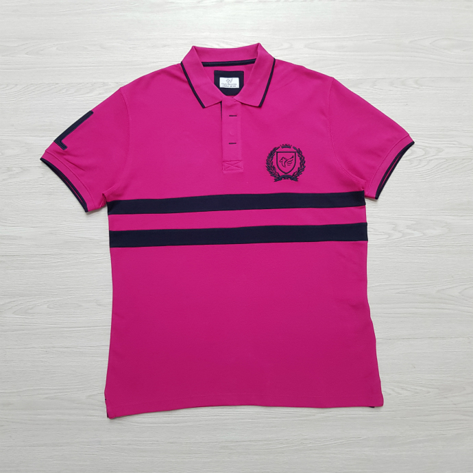 CAPORICCIO Mens Polo Shirt (PINK) (M - XL - XXL)