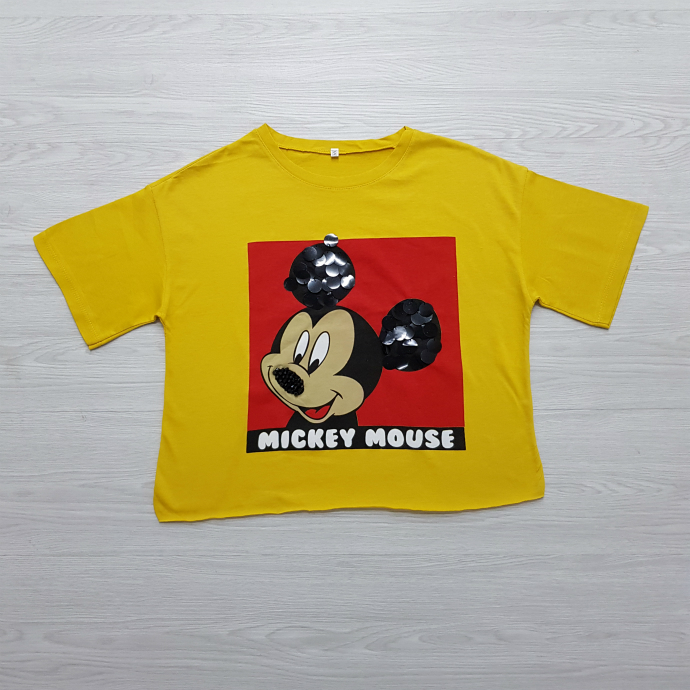 MICKEY MOUSE Ladies Turkey T-Shirt (YELLOW) (S - M - L - XL)