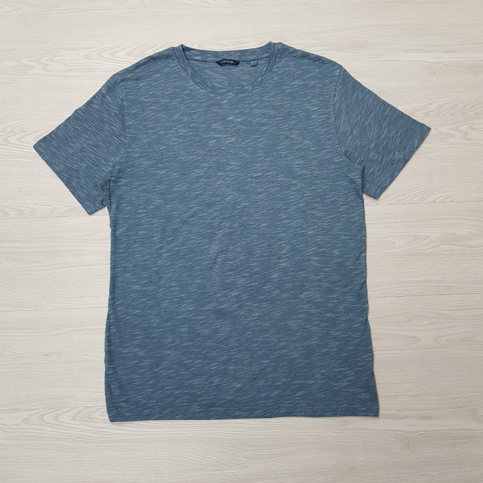 THE BASICS Mens T-Shirt (BLUE) (L)