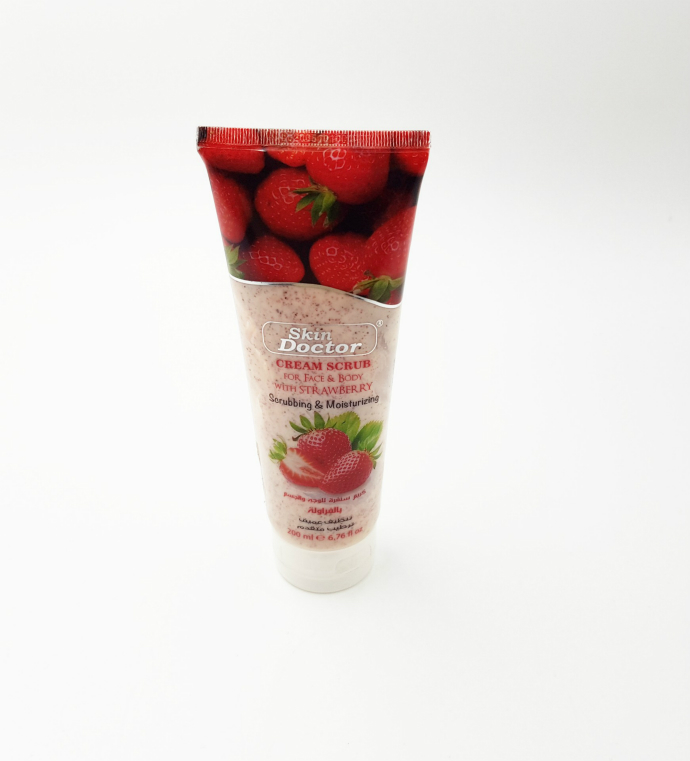 SKIN DOCTOR Skin Doctor Cream Scrub For Face & Body With Strawberry(200ML)(MOS)