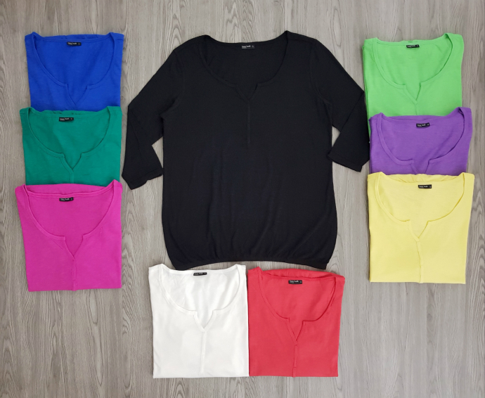 LAURA TORELLI Ladies 3 pcs Blouse pack (random color) (S - M - L - XL)