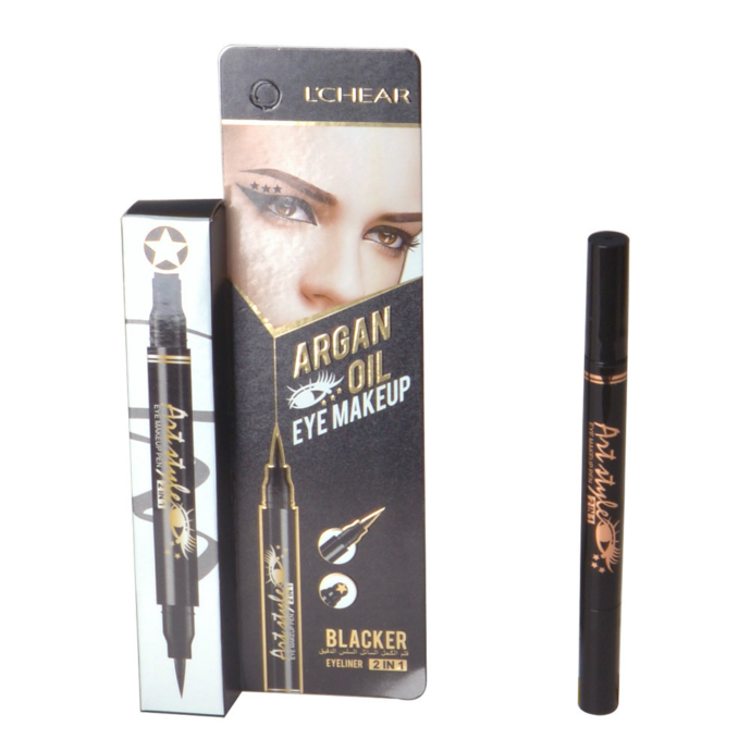 LCHEAR Art Style 2 in 1 Stamp Liquid Eye Makeup Eyeliner Pen (mos)