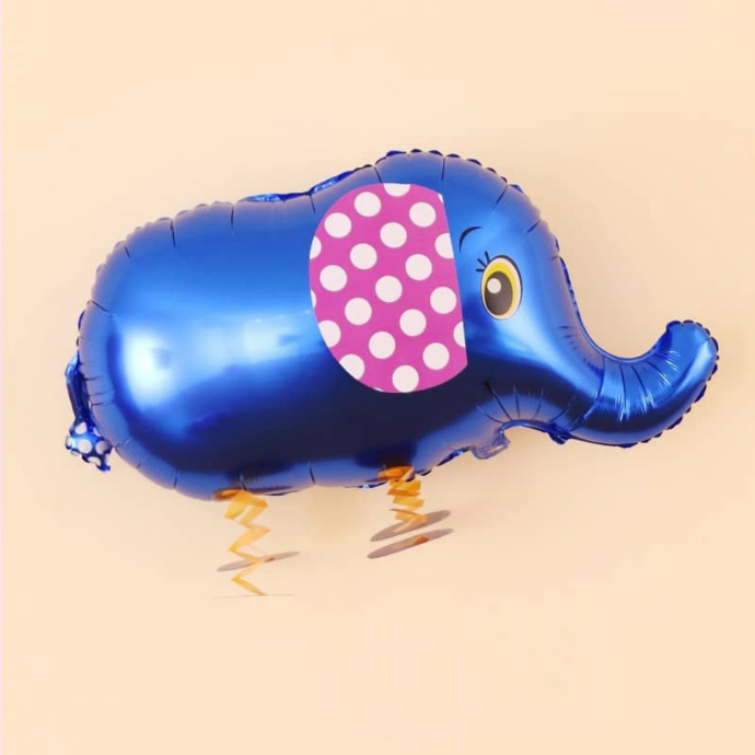Balloon With Elephant Design (BLUE) ( 66Ã—34 )