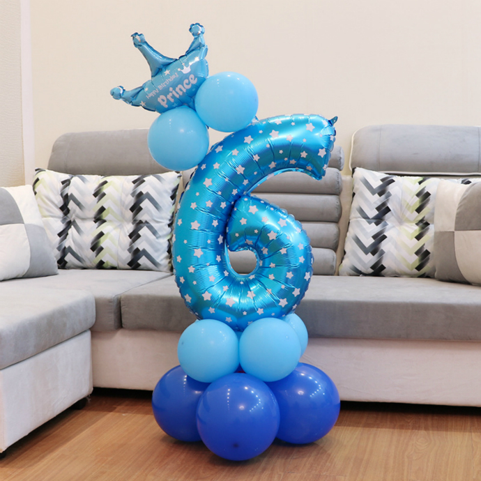 Balloon Numberer 6 (BLUE)