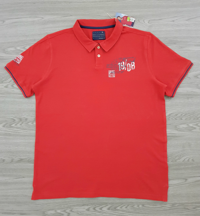 STRAIGHT UP Mens Polo Shirt (RED) (L - XL - XXL)