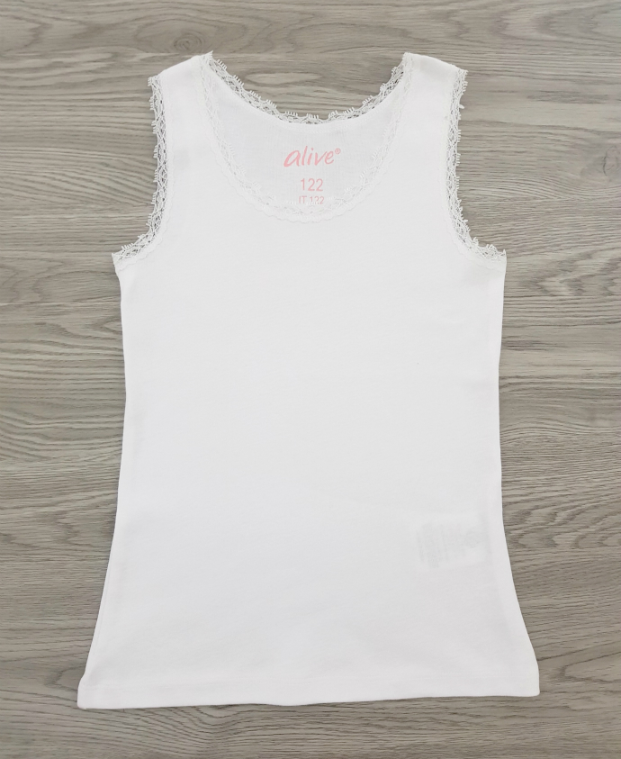 ALIVE Girls Top (WHITE) (122 to 152 CM)