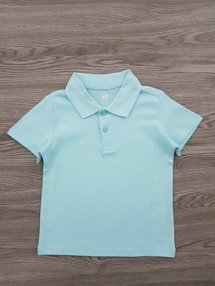 H & M Back Polo T-Shirt (LIGHT BLUE) (1 to 10 Years)
