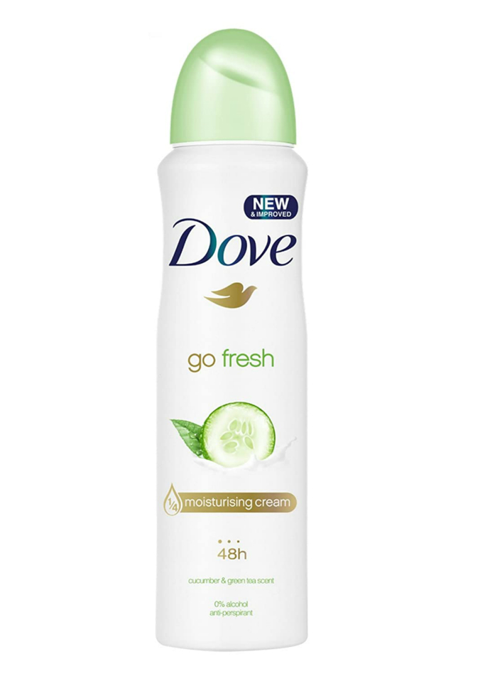 DOVE Go Fresh Spray Antiperspirant Deodorant ,Cucumber and Green Tea (150ml) (mos) (CARGO)