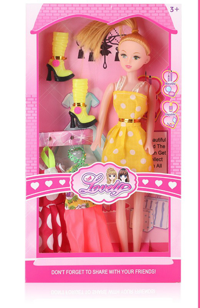 Barbie Toys (YELLOW) (18Ã—4.5Ã—33.5)
