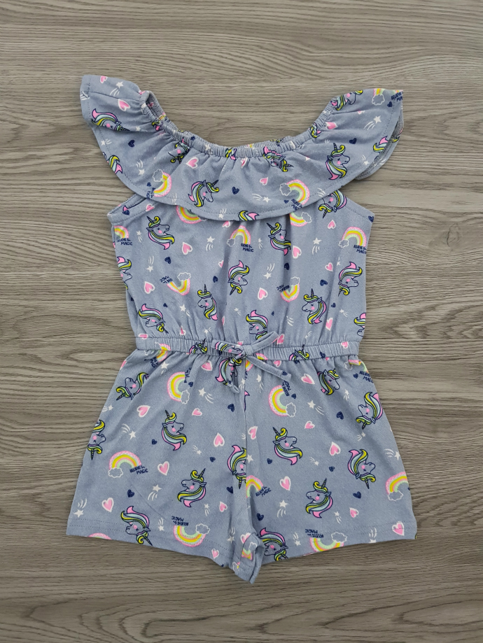 FOREVER ME Girls Romper (GRAY) (2 to 10 Years)