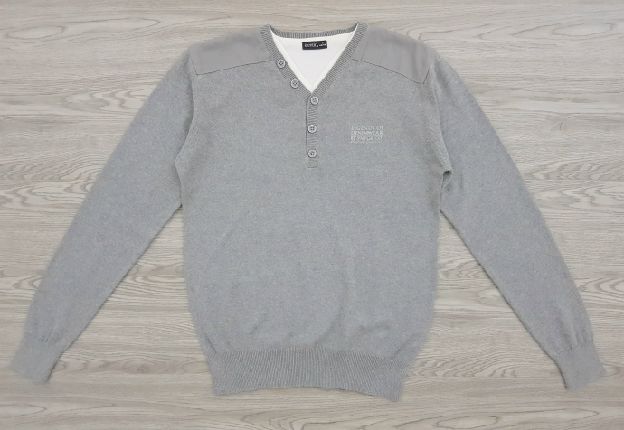 IDENTIC Mens Sweater (GRAY) (S - M - L - XL - XXL)