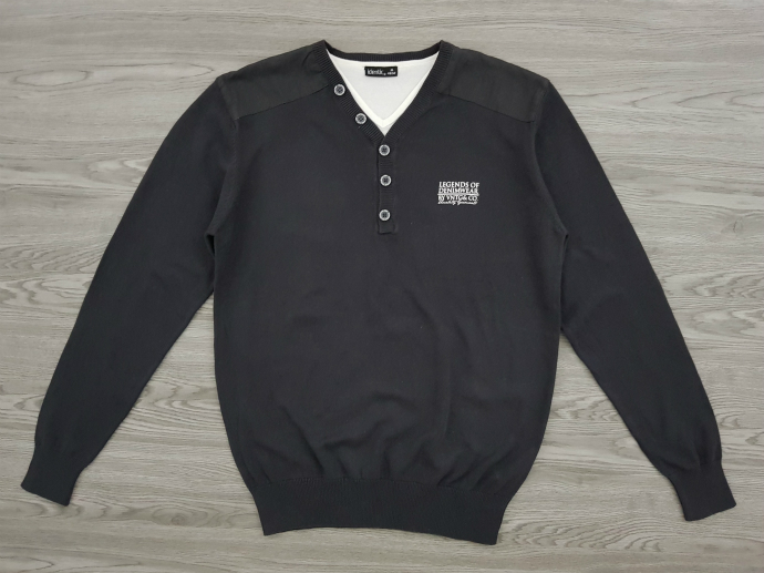 IDENTIC Mens Sweater (BLACK) (S - M - L - XL)
