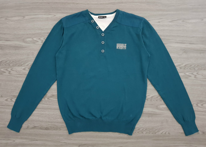 IDENTIC Mens Sweater (GREEN - BLUE) (M - L - XL - XXL)