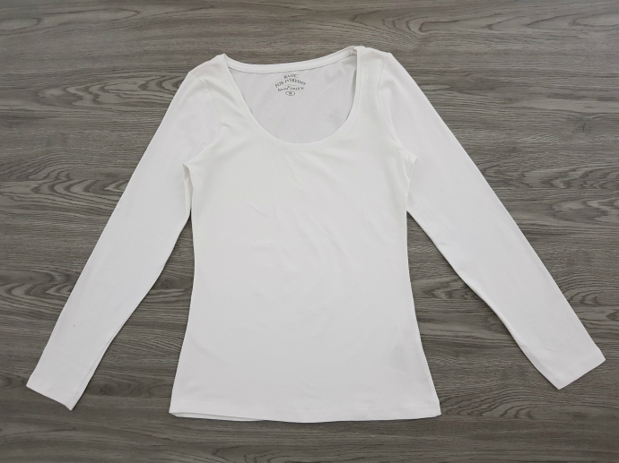 JANINA Ladies Long Sleev Shirt (WHITE) (34 to  48)