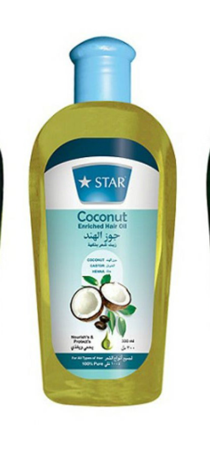 Star Coconut Enriched Hair Oil(200ml) (MA) (CARGO)