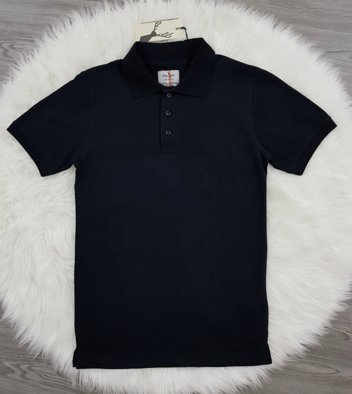 STAY TRUE Mens Polo  T-Shirt (BLACK) (S - M - L - XL)