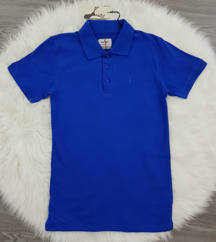 STAY TRUE Mens Polo T-Shirt (BLUE) (S - M - L - XL - XXL)
