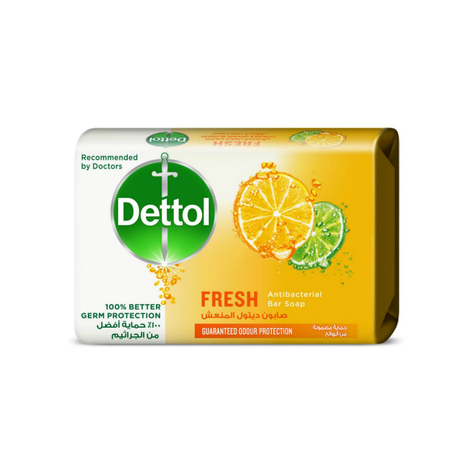 DETTOL  Anti-Bacterial Bar Soap Fresh 100G (Exp: 08.2022) (MOS) (CARGO)
