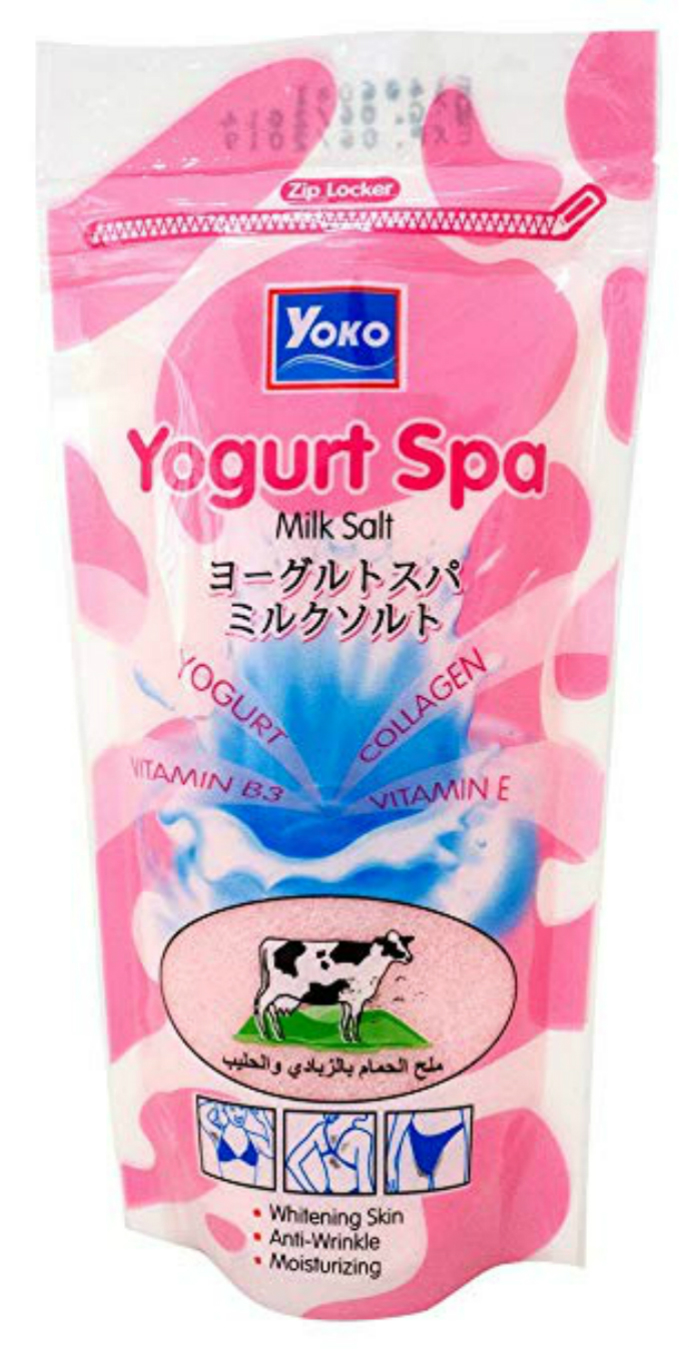 Yoko Yogurt Spa Milk Salt(pink) (300g) (MA) (CARGO)