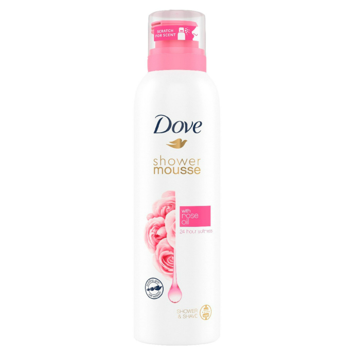 DOVE Shower Mousse With Rose Oil 200ml (MOS) (CARGO)