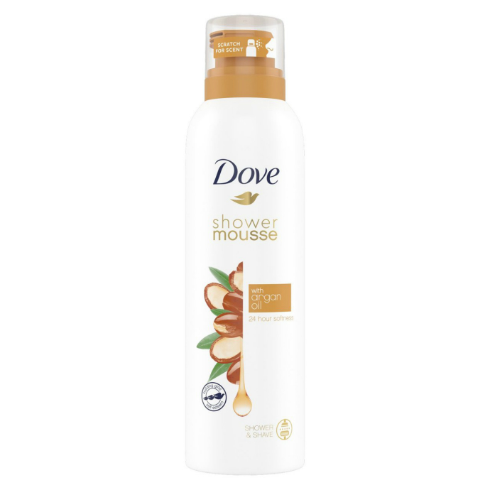 DOVE Shower Mousse With Argan Oil 200ml (MOS) (CARGO)