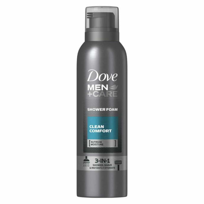 DOVE Men+Care 3 In 1 Shower Foam Clean Comfort  200ml (MOS) (CARGO)