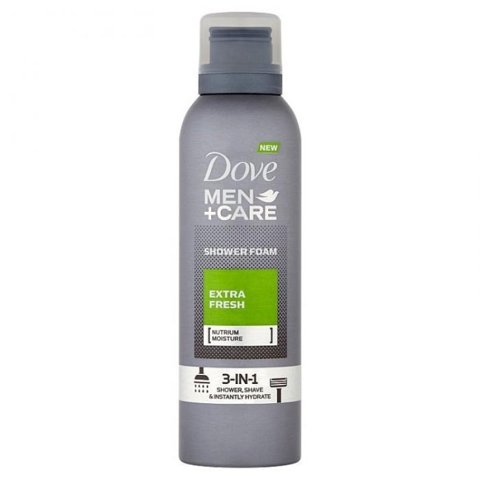 DOVE Men + Care 3 In 1 Extra Fresh Shower Foam 200ml (MOS) (CARGO)