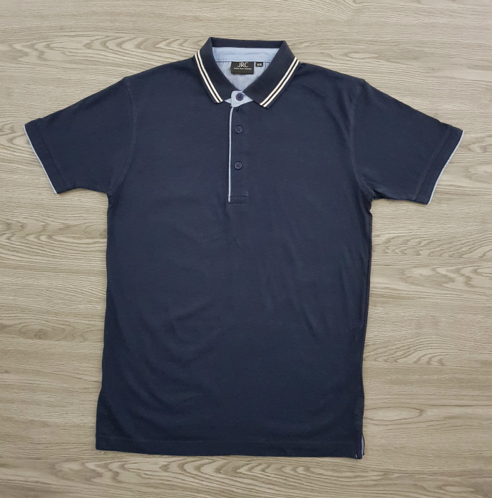 JRC Mens Polo Shirt (NAVY) (XS - S - M - L - XL - XXL - 3XL)