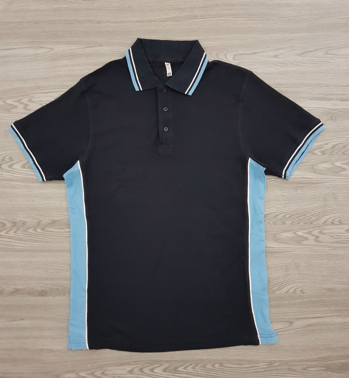 JRC Mens Polo T-Shirt (BLACK) (XS - S - M - L - XL - XXL - 3XL)