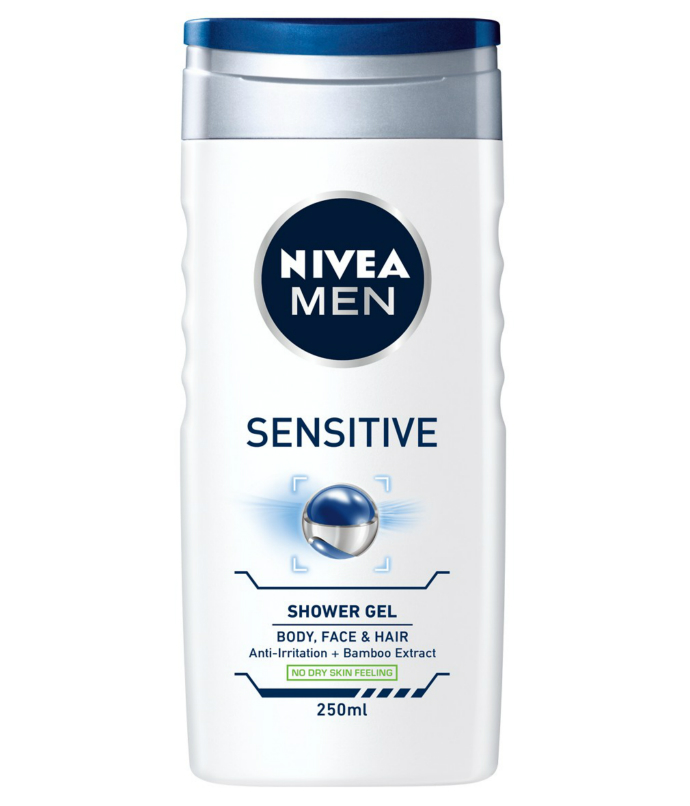 NIVEA MEN Sensitive Shower Gel Bamboo 250ml (MOS) (CARGO)