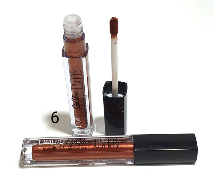 USHAS Liquid Lip Gloss Metallic & Long-lasting 06 (FRH)