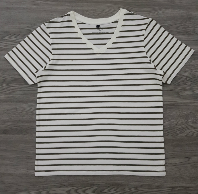 EHY Ladies T-shirt (WHITE - BROWN) (S - M- L - XL)