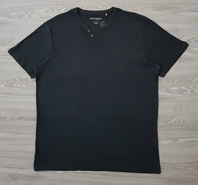 MANGUUN Mens T-Shirt (BLACK) (XL)