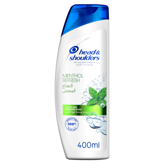 HEAD & SHOULDERS Menthol Refresh Anti-Dandruff Shampoo 400ml (Exp: 05.2023) (K8)
