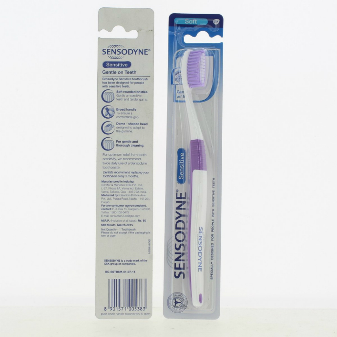 SENSODYNE  Sensitive Soft Toothbrush (RANDOM COLOR) (OS) (K8)