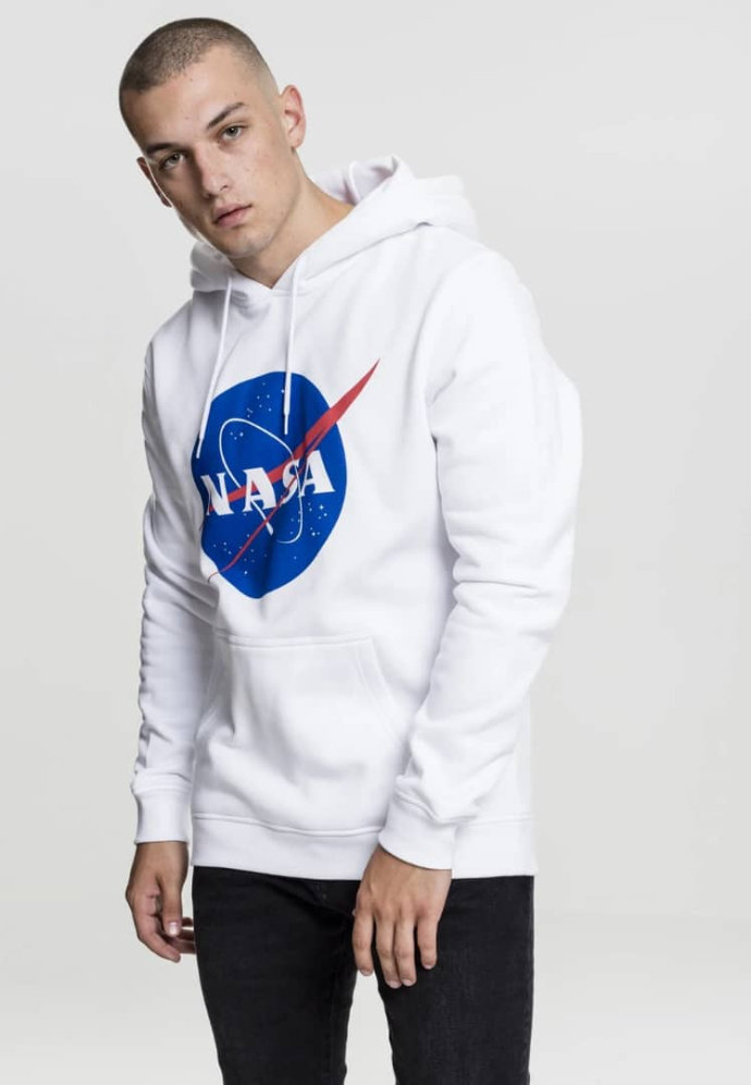 NASA Mens Hoody (WHITE) (S - M - L - XL)