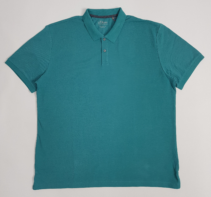 SOLIVER Mens Polo Shirt (GREEN-BLUE) (2XL - 3XL)