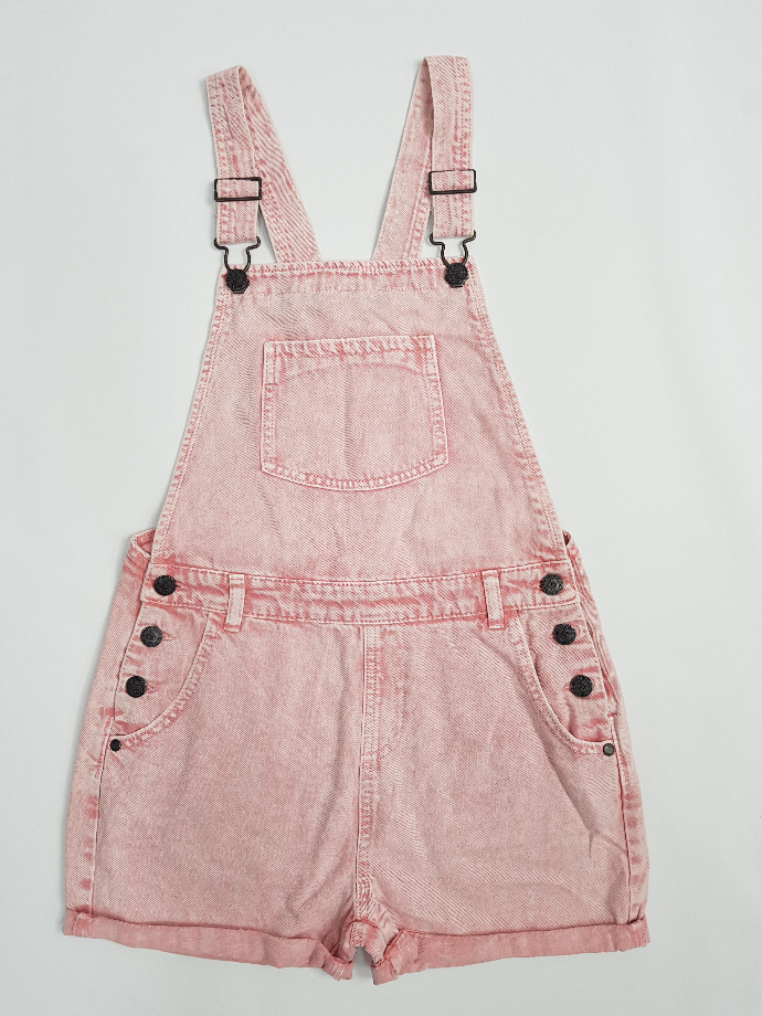 M AND S Girls Jeans  Romper (PINK) (6 to 13 Years)