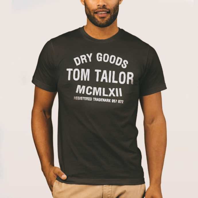 TOM TAILOR Mens T-Shirt (BLACK) (S _ M)