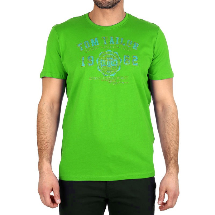 TOM TAILOR Mens T-Shirt (GREEN) (S - M - L - XL - 2XL - 3XL)