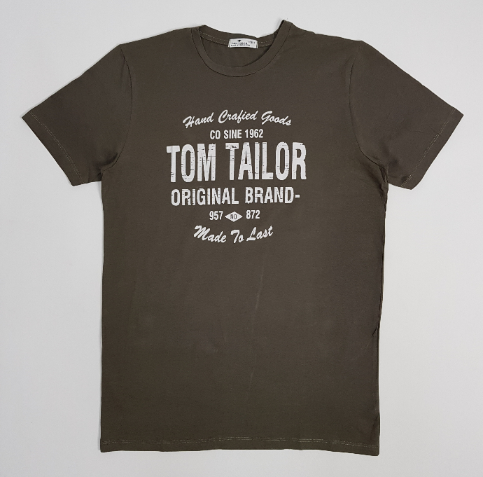 TOM TAILOR Mens T-Shirt (DARK BROWN) (S - M - L)