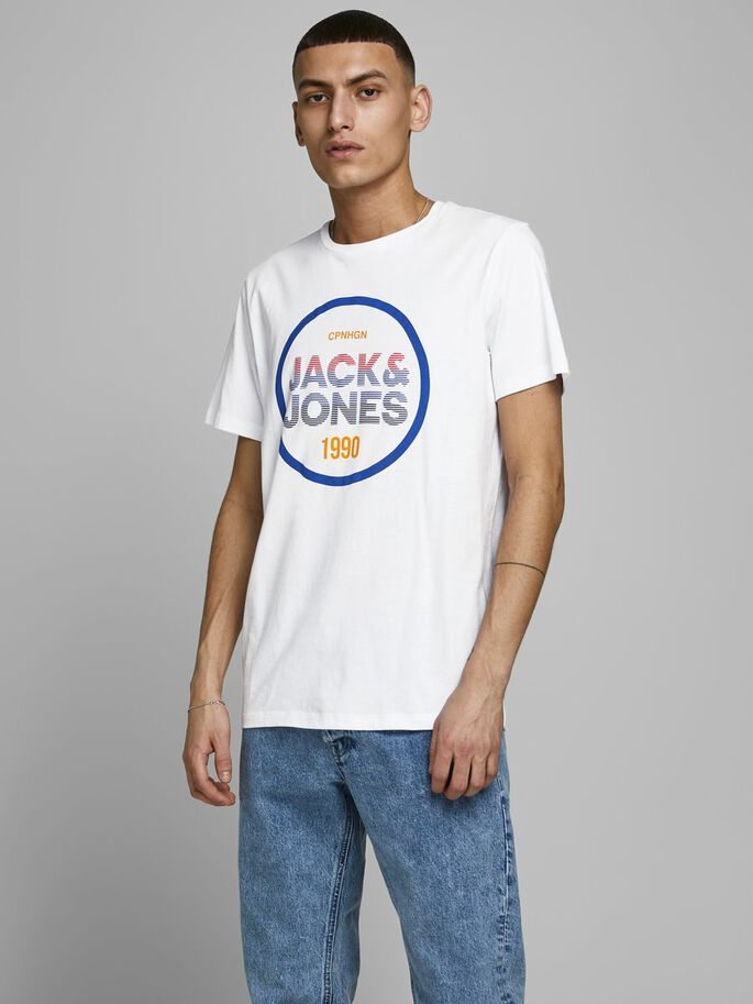 JACK AND JONES Boys T-Shirt (WHITE) (16 Years)