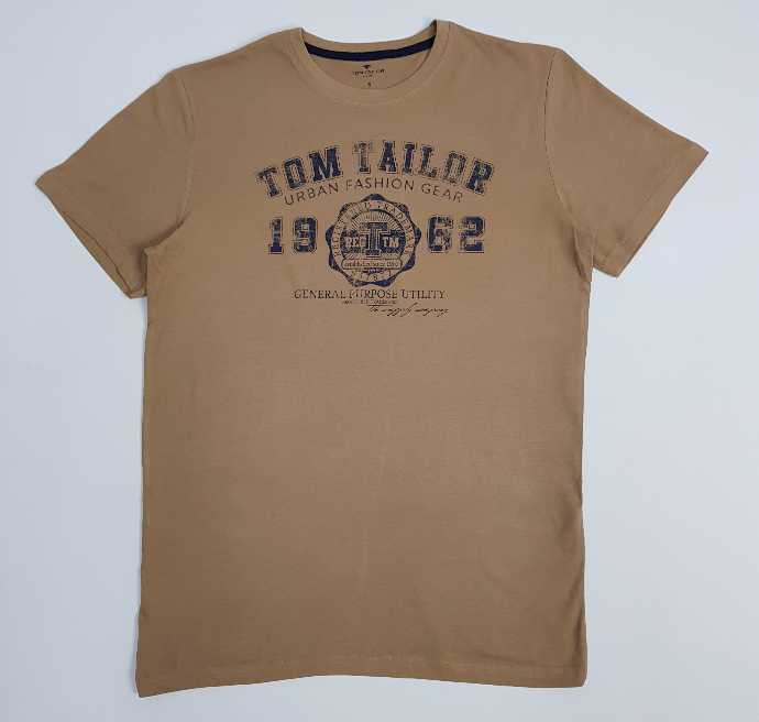 TOM TAILOR Mens T-Shirt (BROWN) (S - M - L - XL - 2XL)