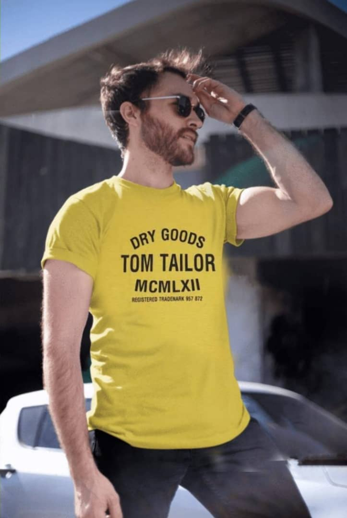 TOM TAILOR Mens T-Shirt (YELLOW) (S)
